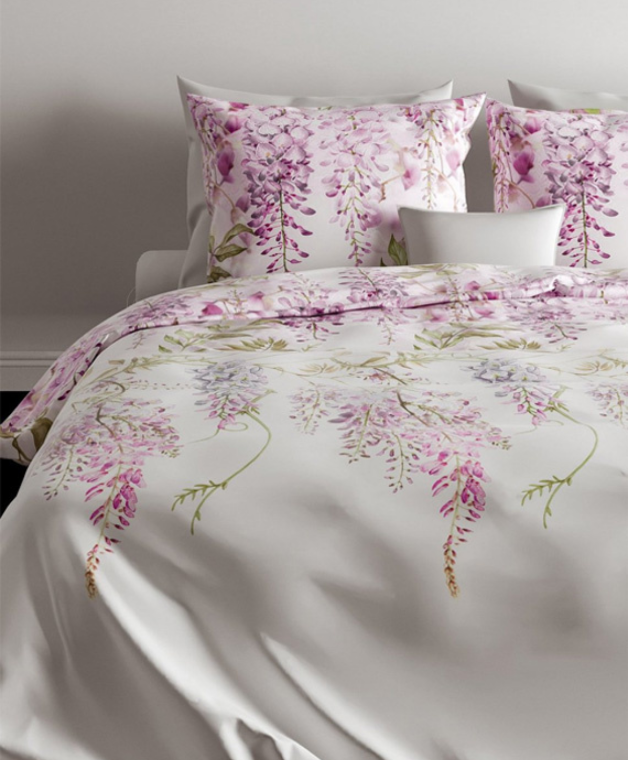 2 x Zo Home Veerle Pink – 4-teilige Baumwoll-Bettwäsche (135x200) mit Blumen- & Blättermotiv – Bild 2