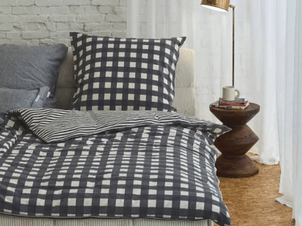 2 x Tom Tailor Flanell Bettwäsche „Karo“ 155x220 cm zeitlos schön, kuschelig warm und stilvoll elegant 4tlg