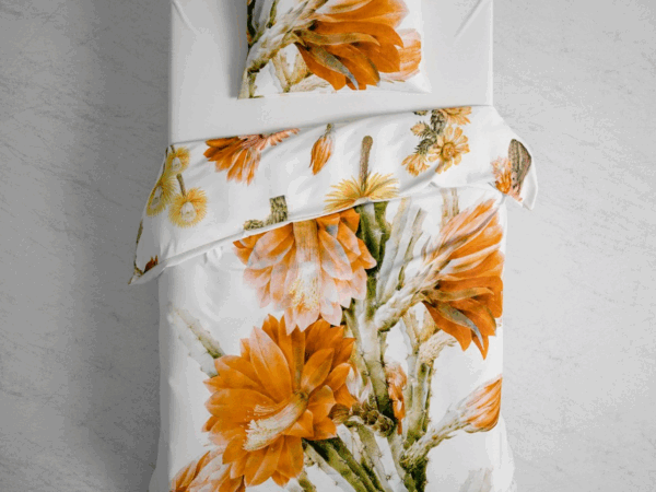 2 x Heckett & Lane Mako-Satin Wendebettwäsche „Kaisa White“ 135x200 cm zeitlose Eleganz trifft edlen Schlafkomfort 4tlg