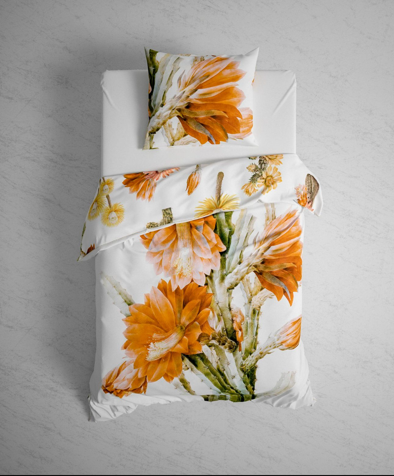 2 x Heckett & Lane Mako-Satin Wendebettwäsche „Kaisa White“ 135x200 cm zeitlose Eleganz trifft edlen Schlafkomfort 4tlg