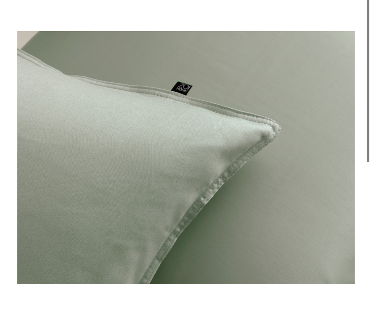 2 x ZoHome Satinado Foam Green – 4-teilige Mako-Satin Bettwäsche (135×200) aus Baumwolle in elegantem Foam Green – Bild 5