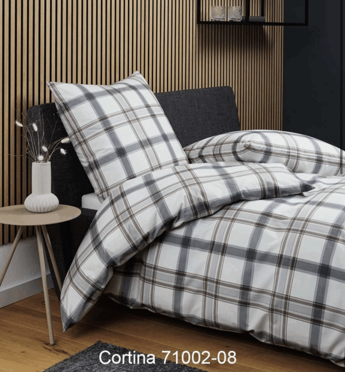 2 x Janine Soft-Cotton Bettwäsche CORTINA 71002/08 135x200 4tlg