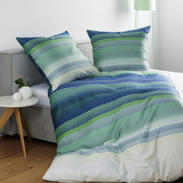 Luxuriöse Mako-Satin Bettwäsche moments 98120 von Janine – Stilvolles Statement für Ihr Schlafzimmer 4-teiliges Set in der Größe 135×200 cm
