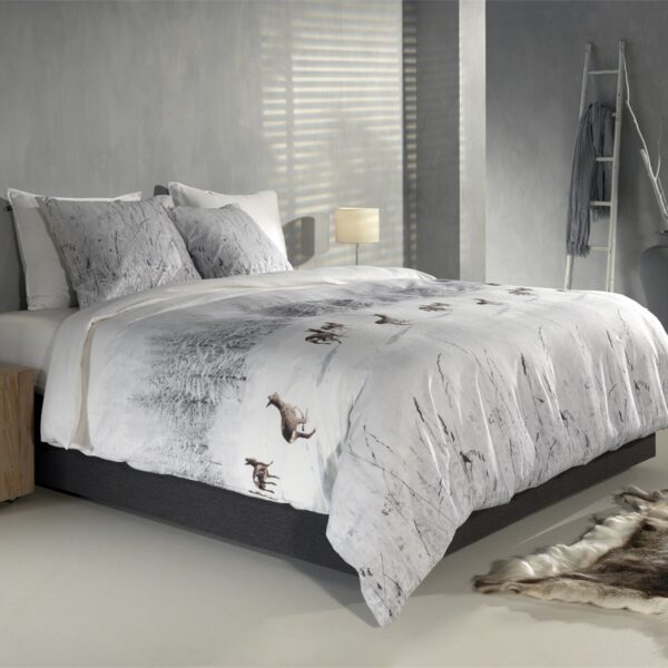 2 x Bettwäsche Zo Home Snowy White Flanell 4tlg 155x220