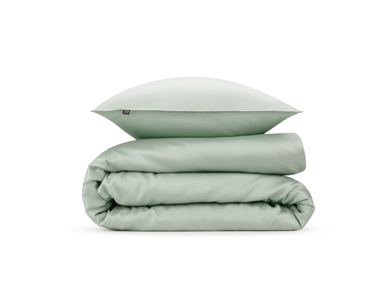 2 x ZoHome Satinado Foam Green – 4-teilige Mako-Satin Bettwäsche (135×200) aus Baumwolle in elegantem Foam Green – Bild 4