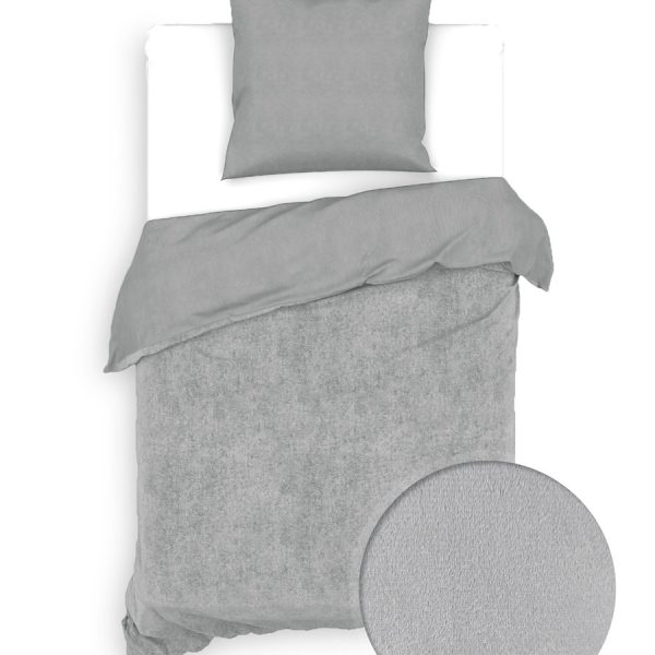 2 x Bettwäsche Zo Home Velluto Lava Grey 4tlg 135×200
