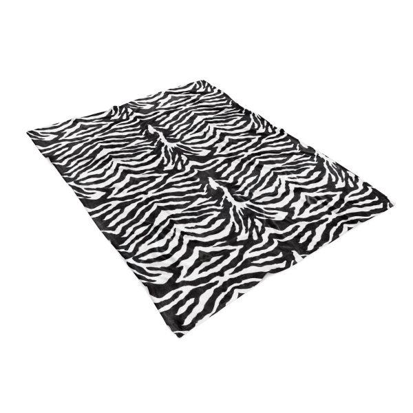 1 x ZO HOME FLEECE PLAID Zebra Plaid Brown 140x200