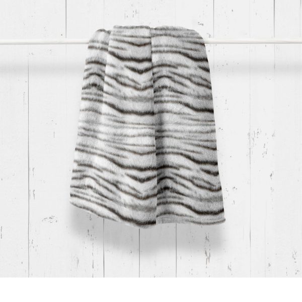ZO HOME FLEECE PLAID Siberian White Tijger Plaid Grey 140x200