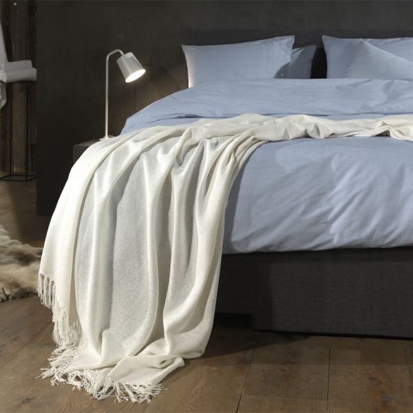 Yellow Navia Plaid White 140x200