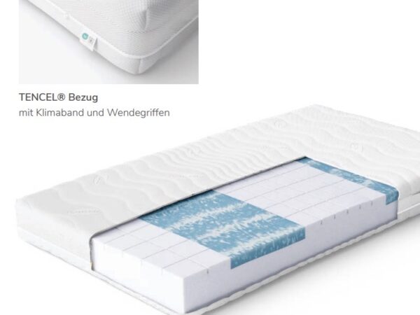 HR-Kaltschaum-Matratze mit TENCEL®-Bezug – 7-Zonen-Komfort und GEL-HS-Schulterzone