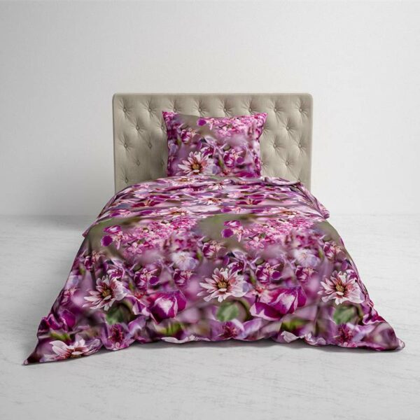 Bettwäsche Heckett Lane Margaret Purple Flanell 4tlg 135x200