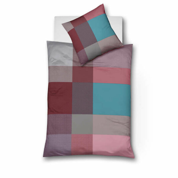 Feinbiber Bettwäsche von Fleuresse Aspen Berry Farbe 34 155x220 2tlg