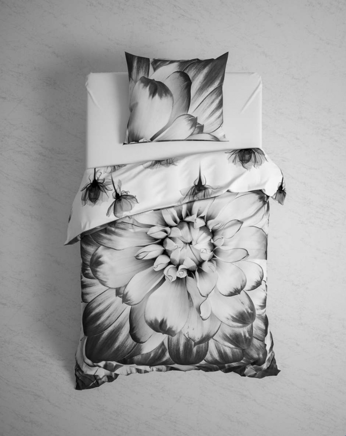 2 x Heckett Lane Bettwäsche „Rosati Black-White“ – 4-teilig, 155x220 cm – Eleganz, die man fühlen kann