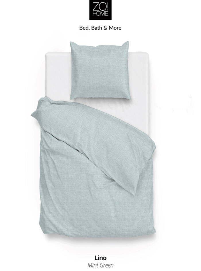 Bettwäsche ZoHome Lino Mint Green / Baumwolle 155x220 4tlg