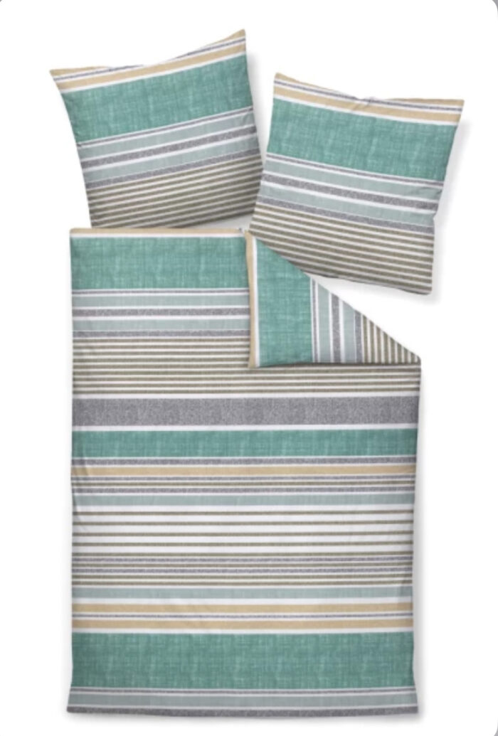 Janine Feinbiber Bettwäsche DAVOS 65169 in Grün155x220cm 4 tlg – Bild 3