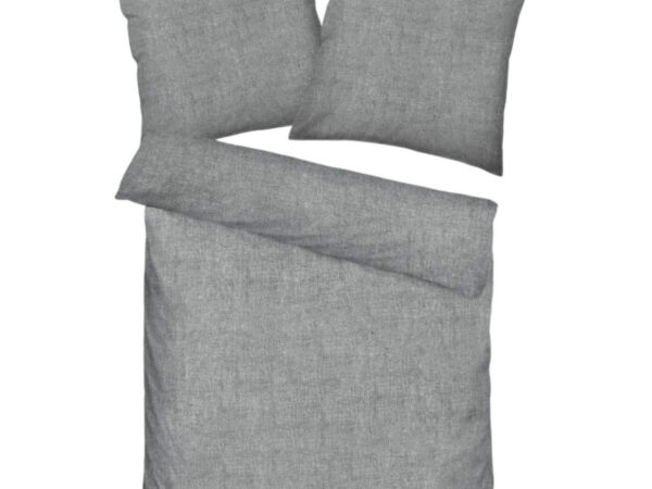 2 x Tom Tailor Melange Bettwäsche 155x220 cm edle Melange-Optik trifft wohlig weiche Flanell-Qualität 4tlg