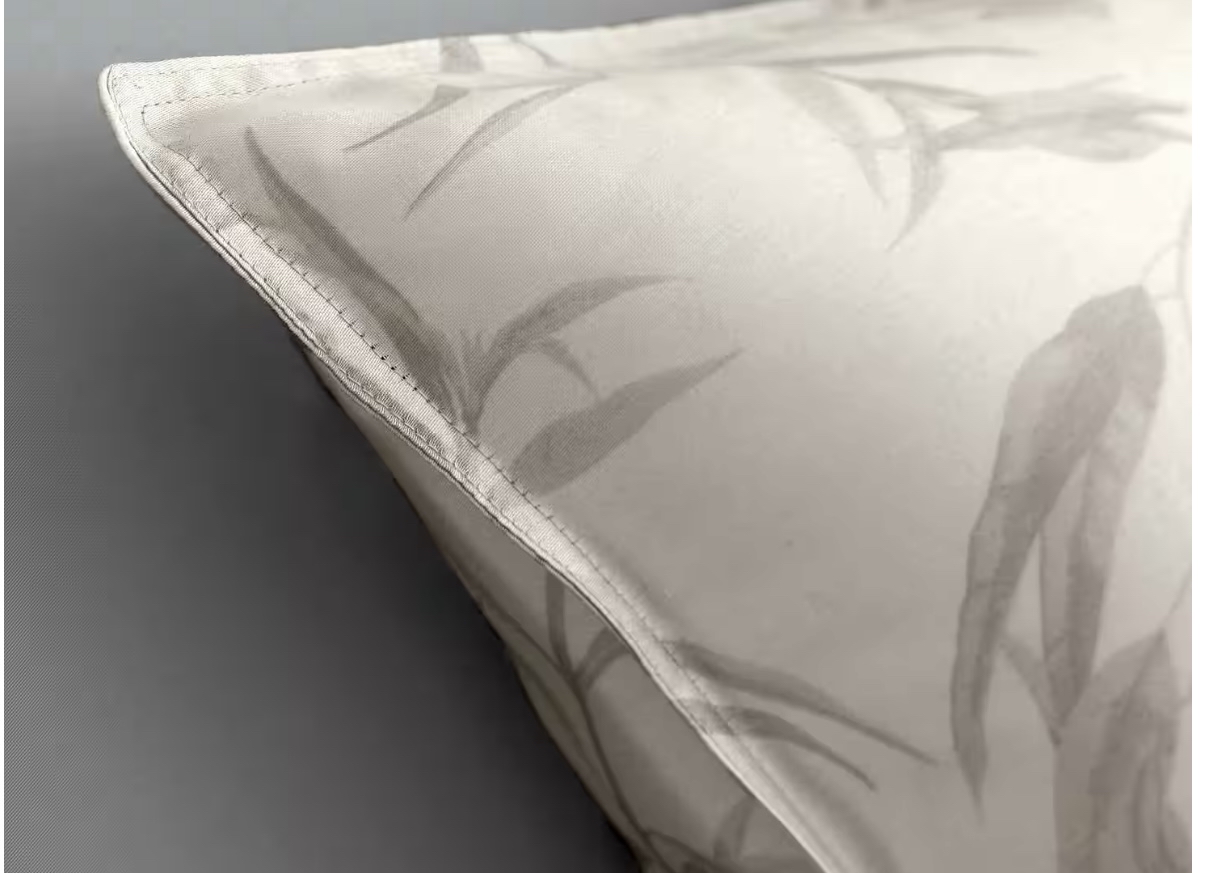 2 x Zo Home Bettwäsche „Fiori di Satinado Forest Sand“ 135x200 edler Glanz, feiner Schlafkomfort 4tlg – Bild 5