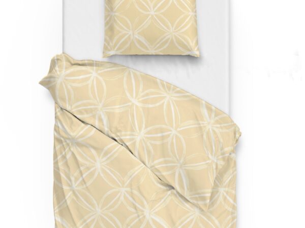 2 x ZoHome Agnetha Yellow – Exklusive Bettwäsche aus 100% Mako-Satin (155x220) in Yellow