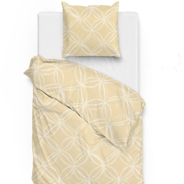 2 x ZoHome Agnetha Yellow – Exklusive Bettwäsche aus 100% Mako-Satin (155x220) in Yellow