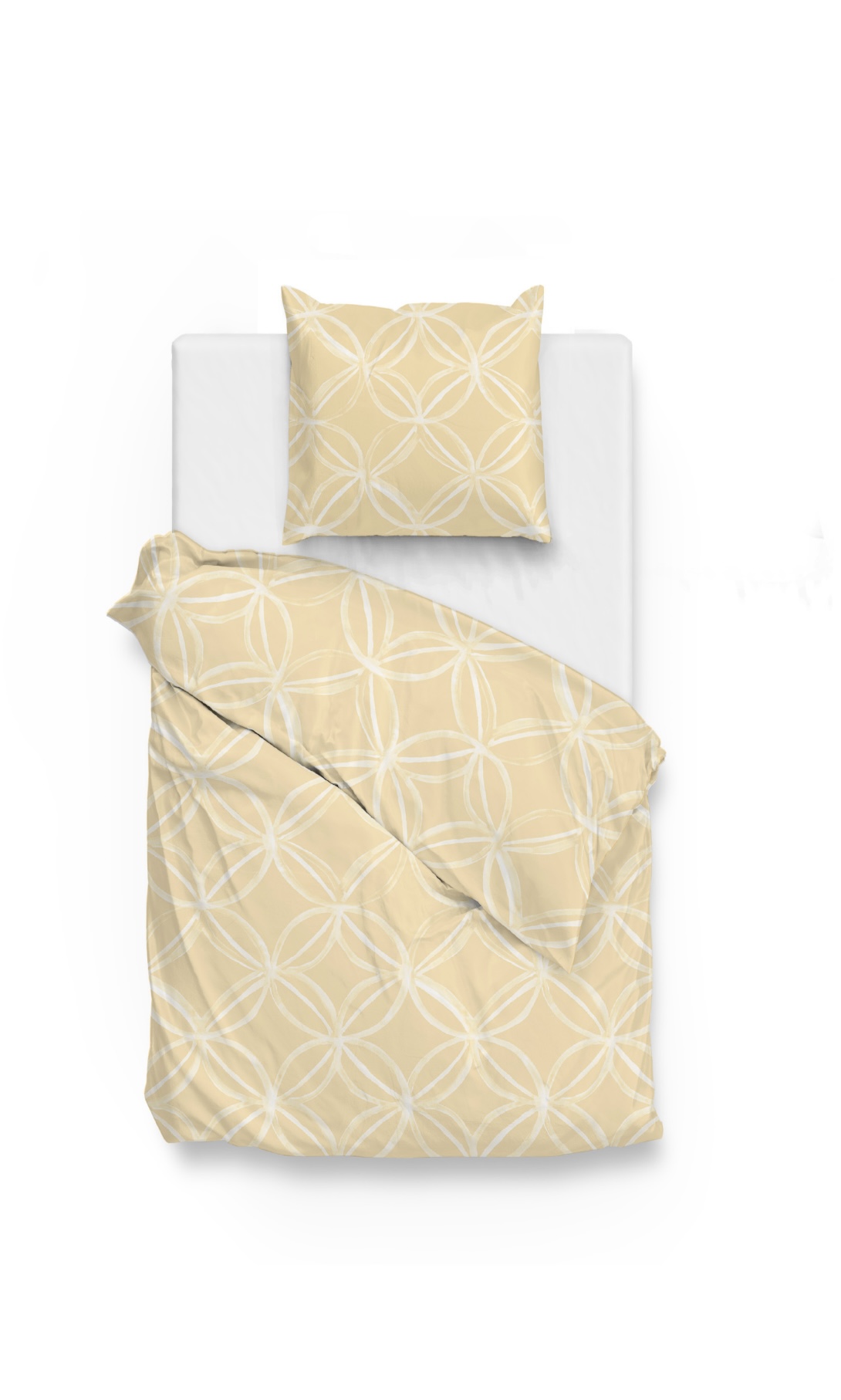 2 x ZoHome Agnetha Yellow – Exklusive Bettwäsche aus 100% Mako-Satin (155x220) in Yellow