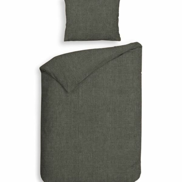 2 x Bettwäsche Heckett Lane Franela Frost Grey/Flanell 4tlg 155x220