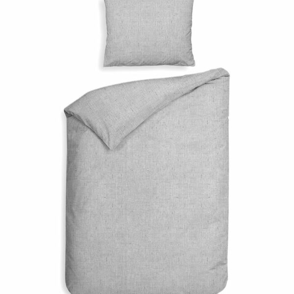 2 x Bettwäsche Heckett Lane Franela Mist Grey/Flanell 4tlg 155x220