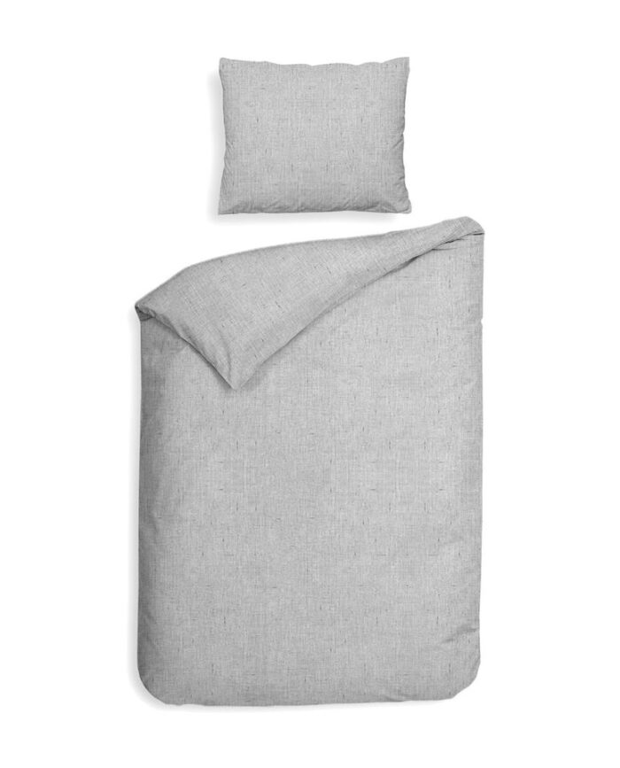 2 x Bettwäsche Heckett Lane Franela Mist Grey/Flanell 4tlg 155x220
