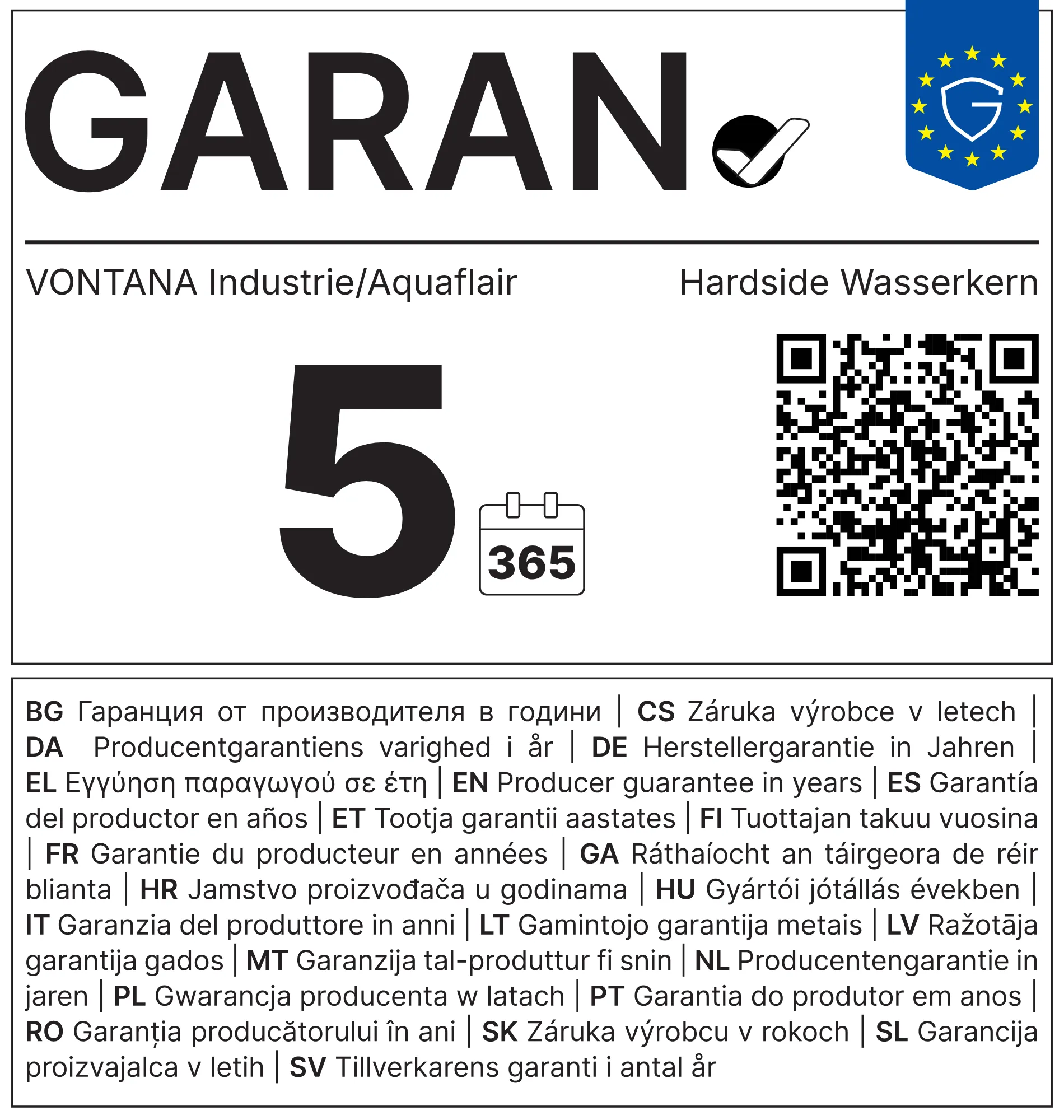 Aquaflair Matratze HardSide Dual (1/2) Wasserkern – Bild 4