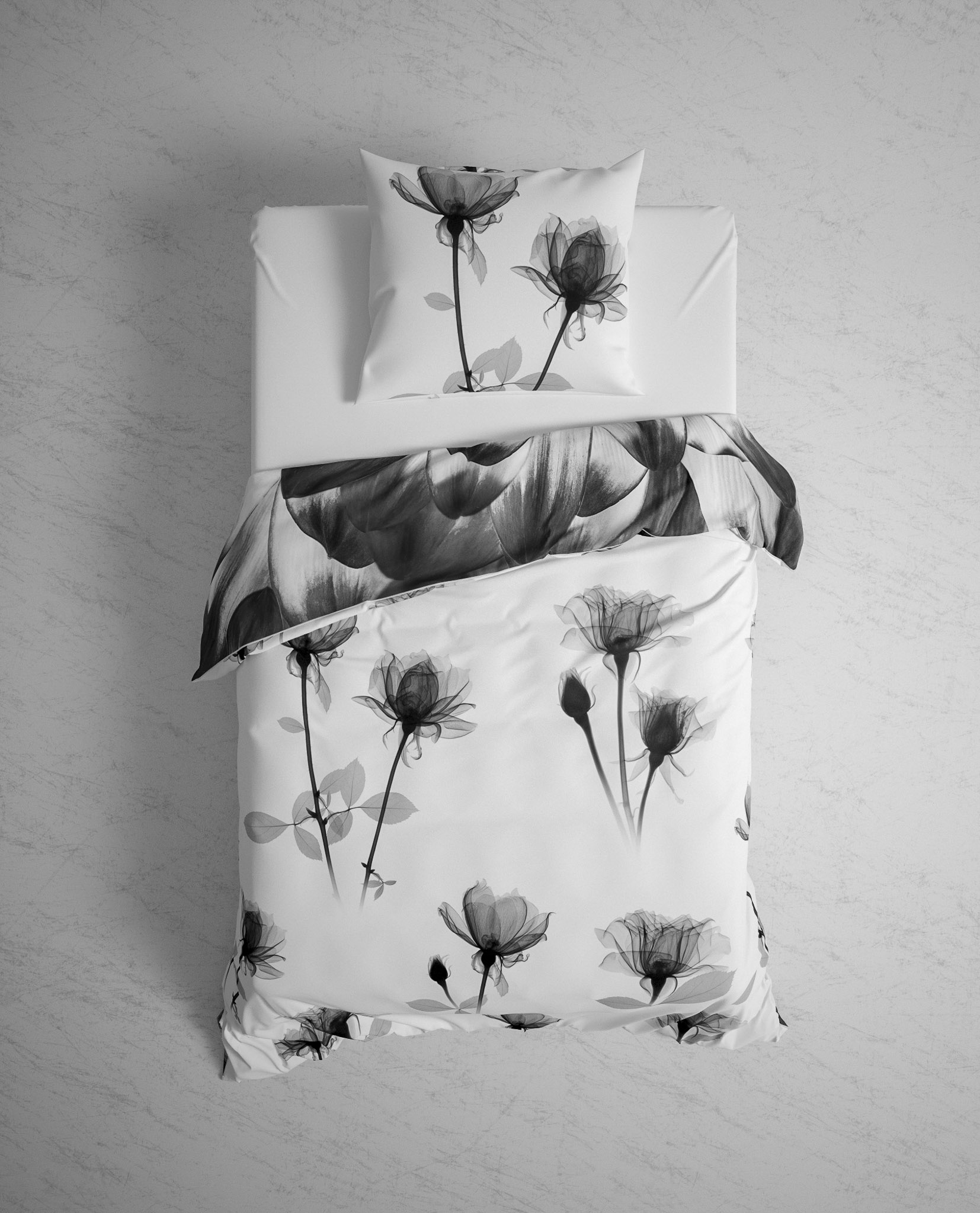 2 x Heckett Lane Bettwäsche „Rosati Black-White“ – 4-teilig, 155x220 cm – Eleganz, die man fühlen kann – Bild 4