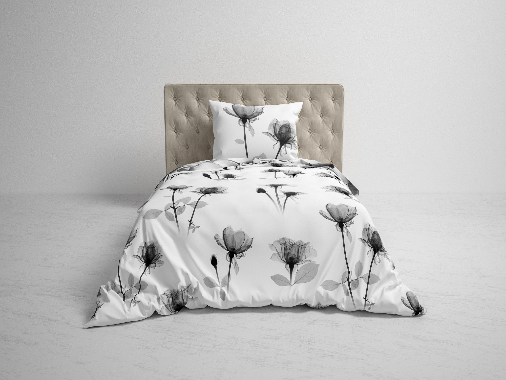 2 x Heckett Lane Bettwäsche „Rosati Black-White“ – 4-teilig, 155x220 cm – Eleganz, die man fühlen kann – Bild 5