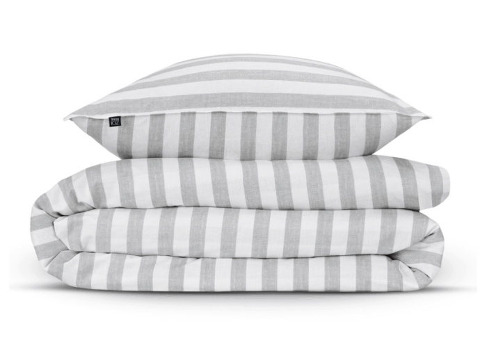 2x Bettwäsche Zo Home Banda di Lino Dove Grey Baumwolle 135×200 4tlg – Bild 4
