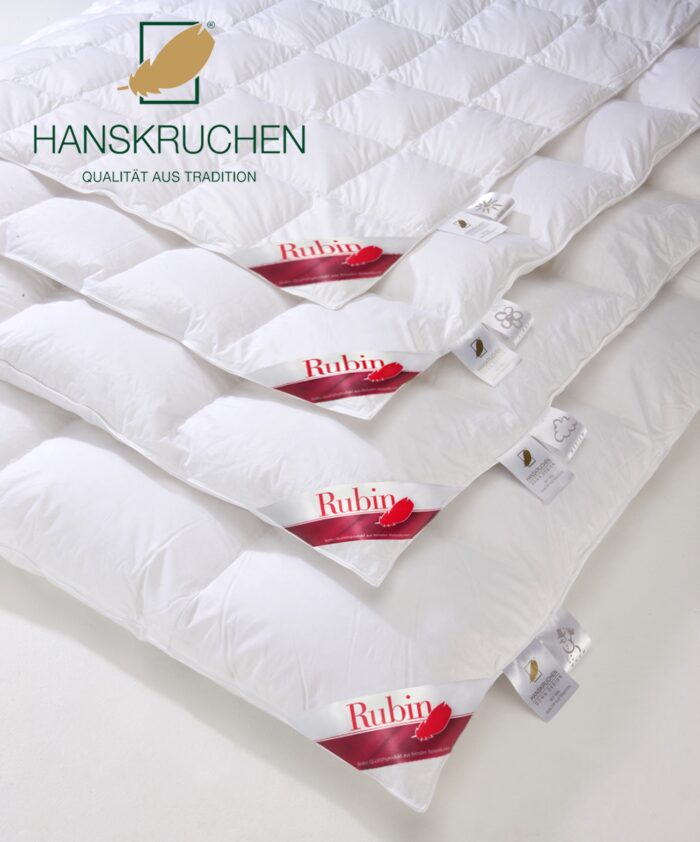 Daunen-Bettdecke Rubin (warm) von HANSKRUCHEN-861