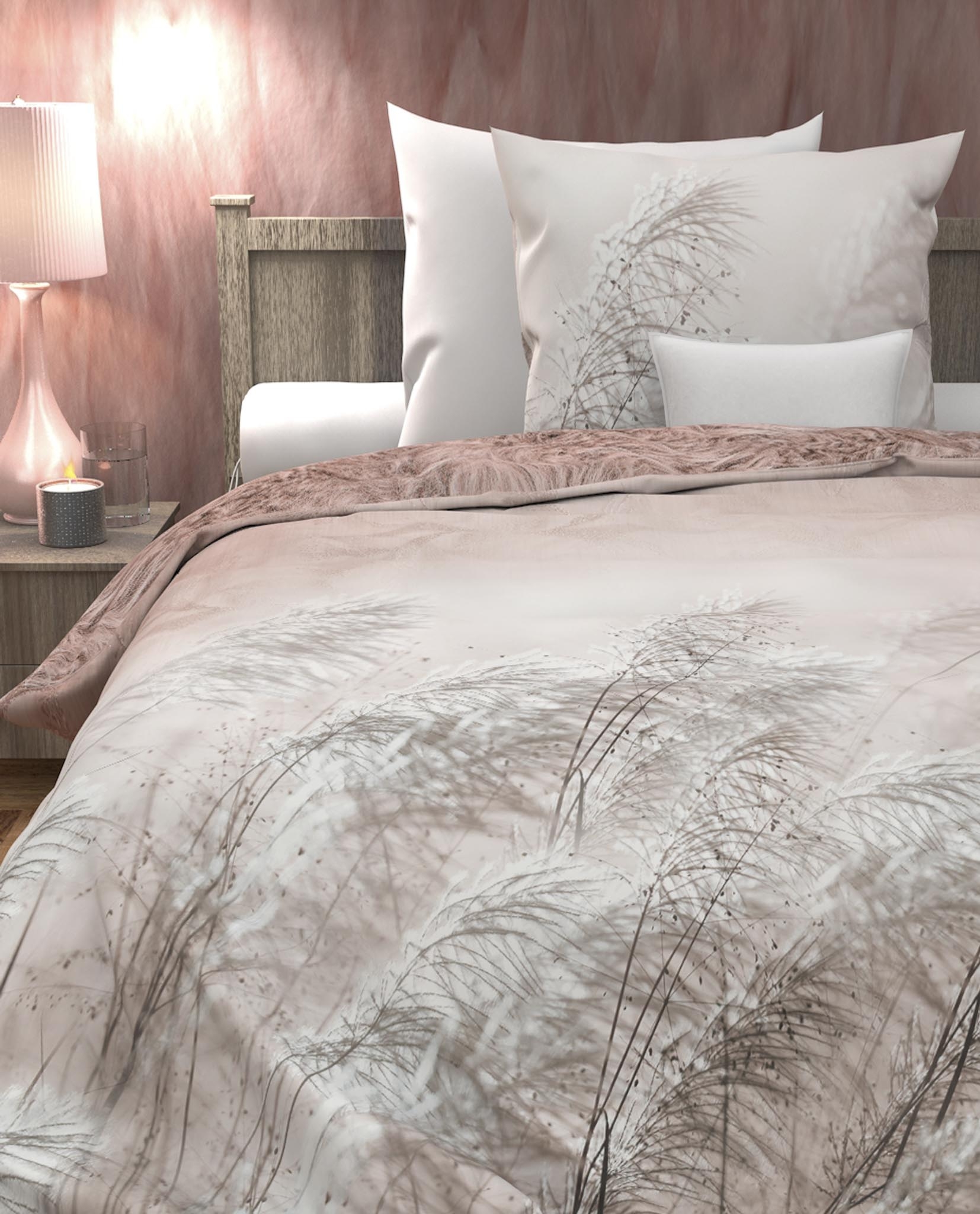 Bettwäsche Heckett Lane Tress Mako Satin als Set/2 Garnituren-0